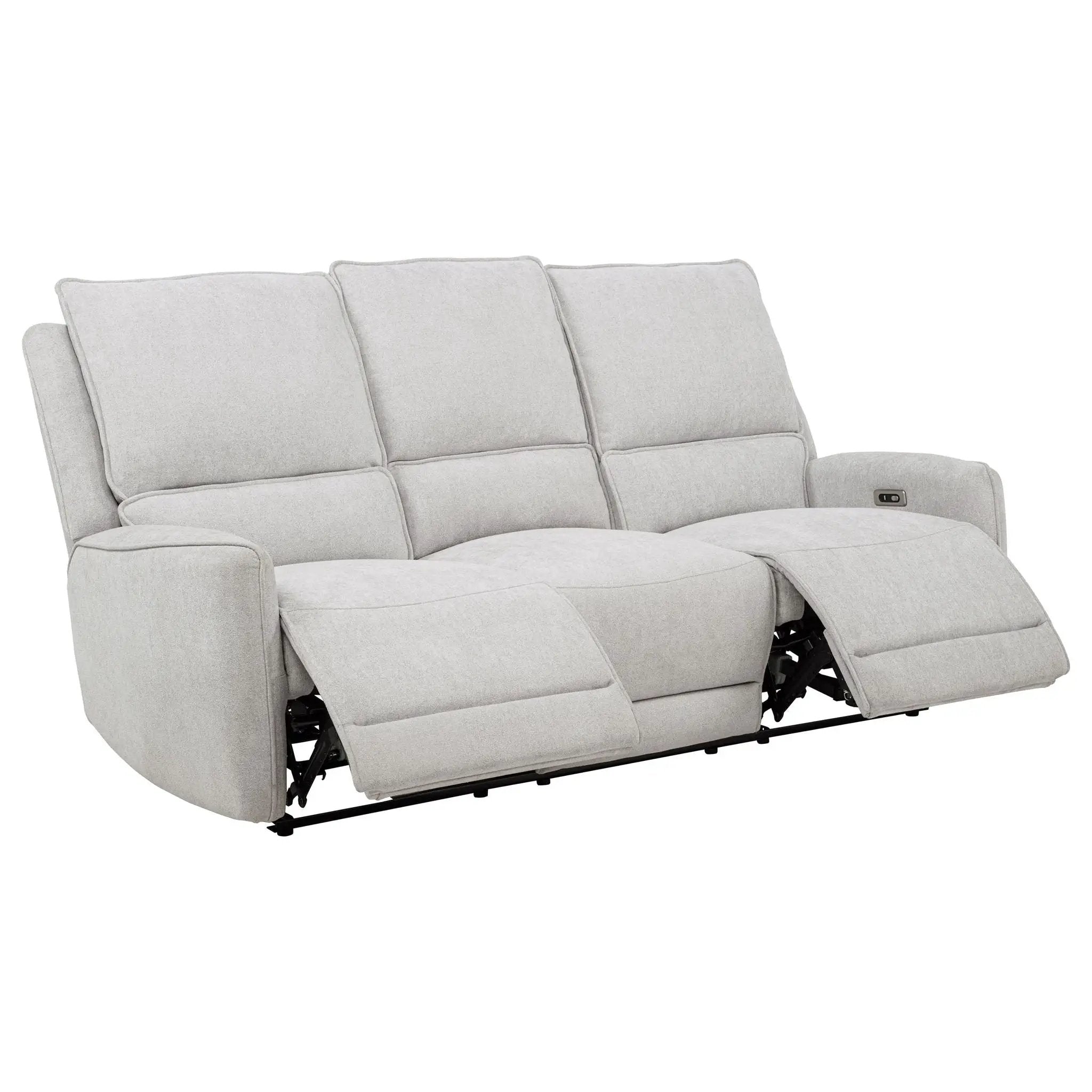 Sylmar 3-piece Chenille Power Reclining Sofa Set Dove Grey by Unique Piece Furniture