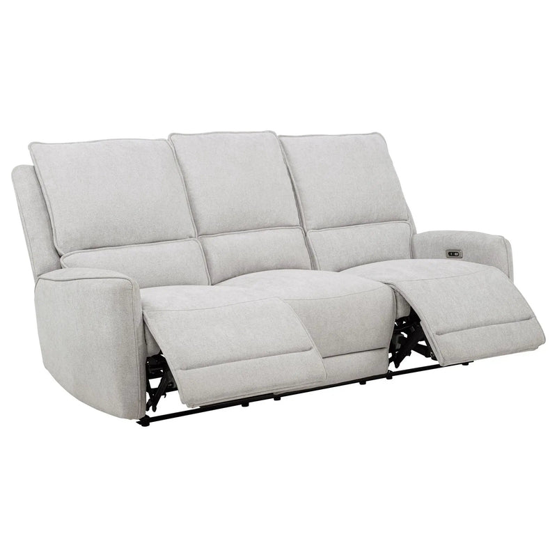 Sylmar 3-piece Chenille Power Reclining Sofa Set Dove Grey by Unique Piece Furniture