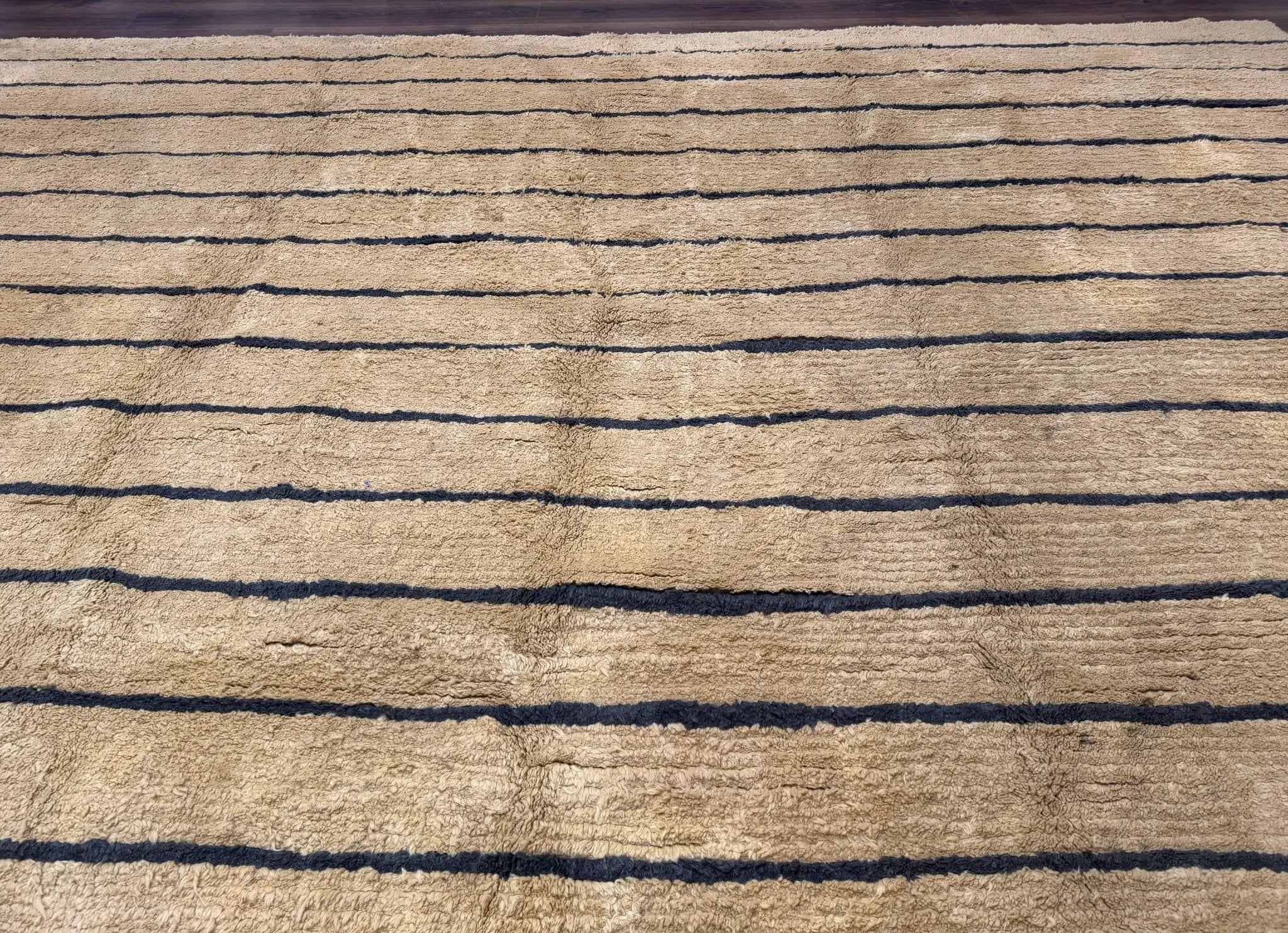 Modern Nepali Rug 13 x 15.6, Palace Size Wool Custom Made Rug, Tan, Large Nepali/Tibetan Carpet by Jewel Rugs