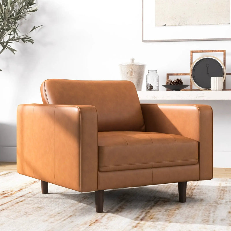 Catherine - Lounge Chair - Brown / Tan by HouseOfZazla