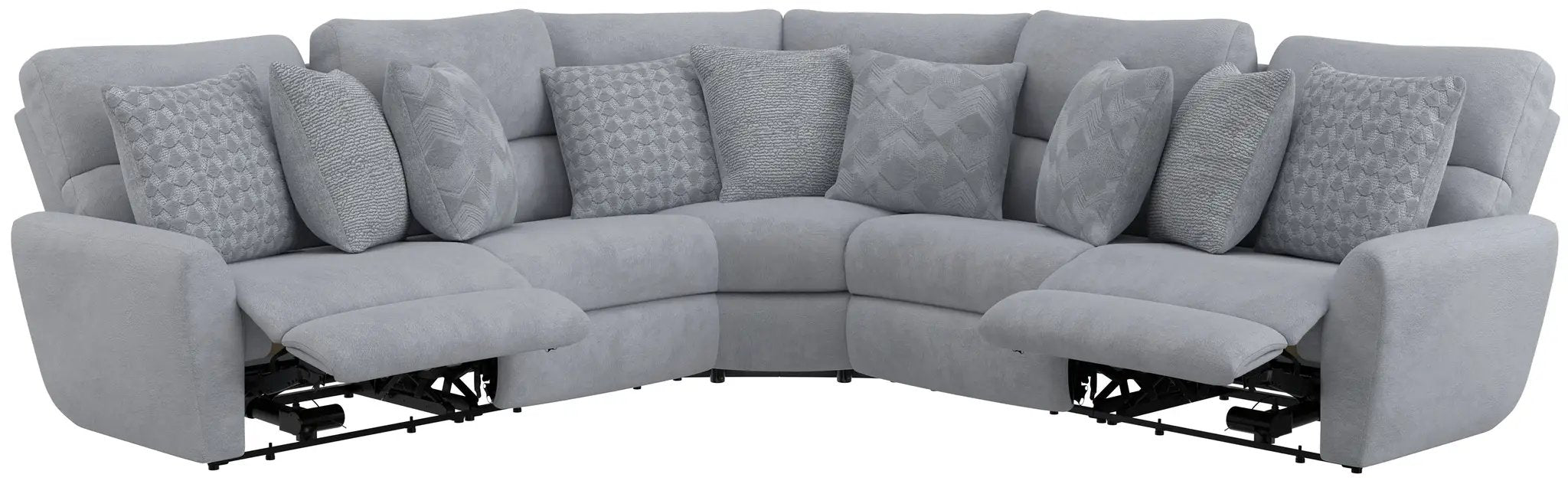 Majesty - Deep Seating Power Reclining Sectional by Unique Piece Furniture