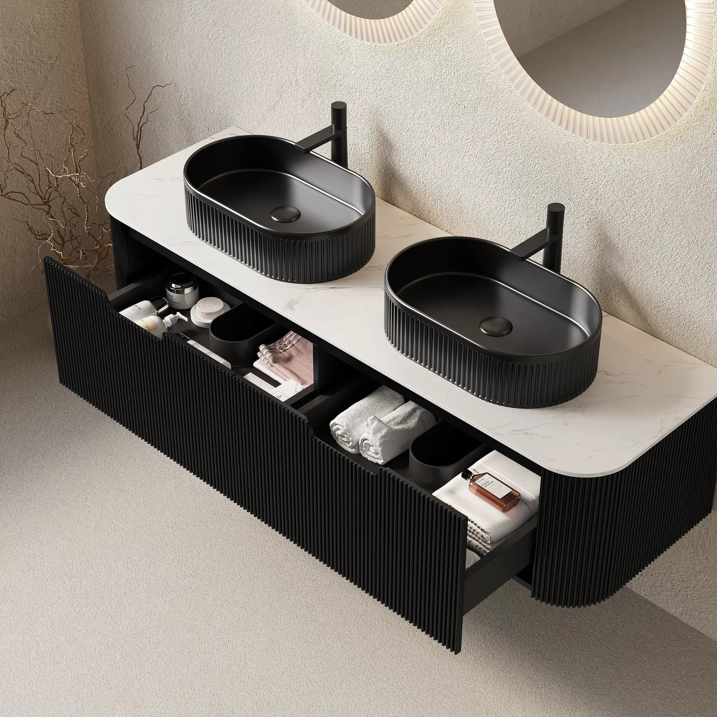 Dina 60" Bathroom Vanity & Sinks by HouseOfZazla
