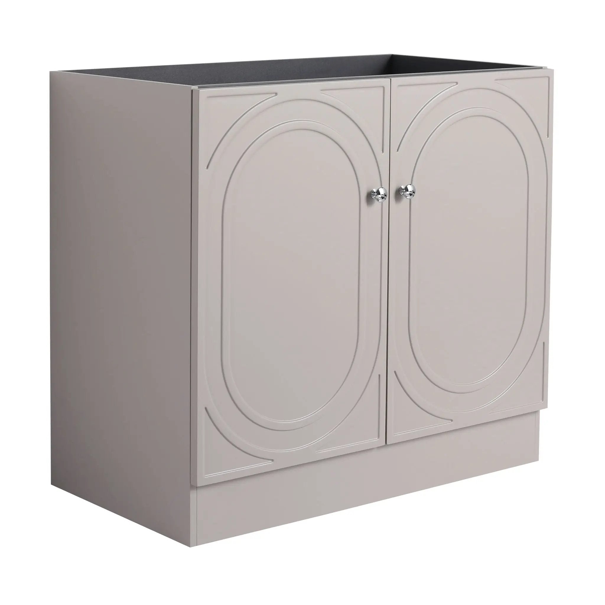 Modern Freestanding Bathroom Vanity With Soft Close Cabinet Doors by HouseOfZazla