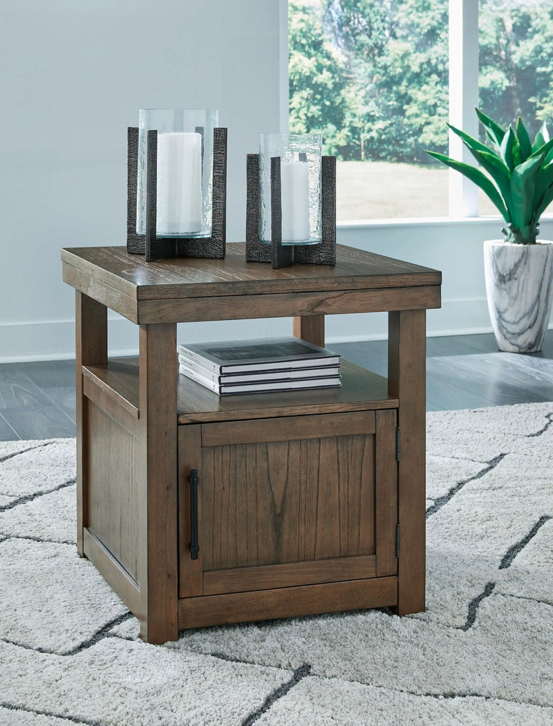 Boardernest - Rectangular End Table - Brown by Unique Piece Furniture