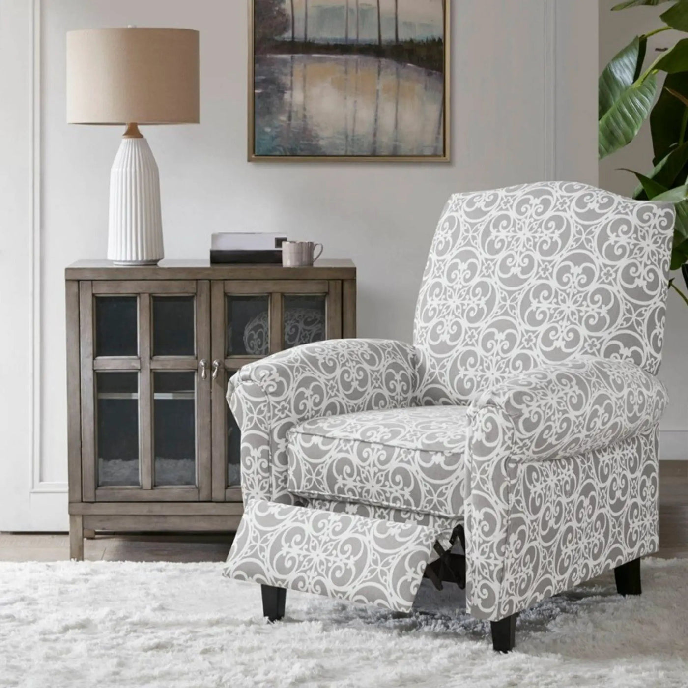 Kirby Transitional Push Back Recliner Chair by HouseOfZazla