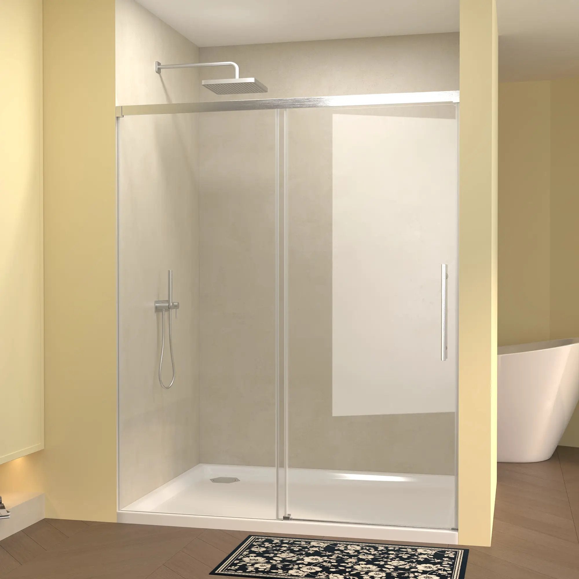 48" Single Sliding Shower Door by HouseOfZazla