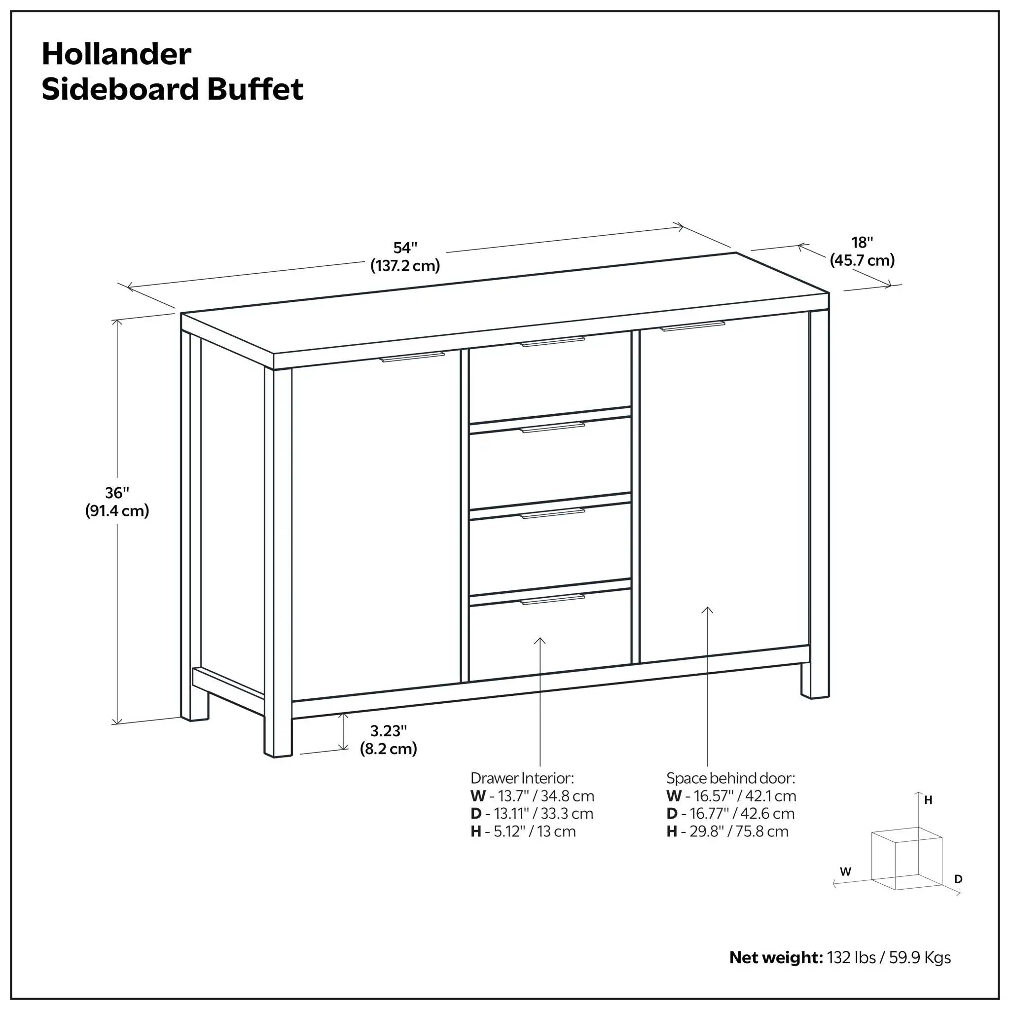 Hollander - Handcrafted Sideboard Buffet by HouseOfZazla
