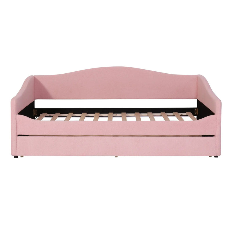 Design Upholstered Daybed With Light And Trundle by Unique Piece Furniture