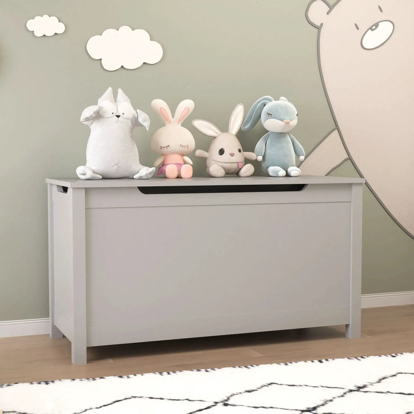 Toy Box Storage With Safety Hinged Lid by Unique Piece Furniture