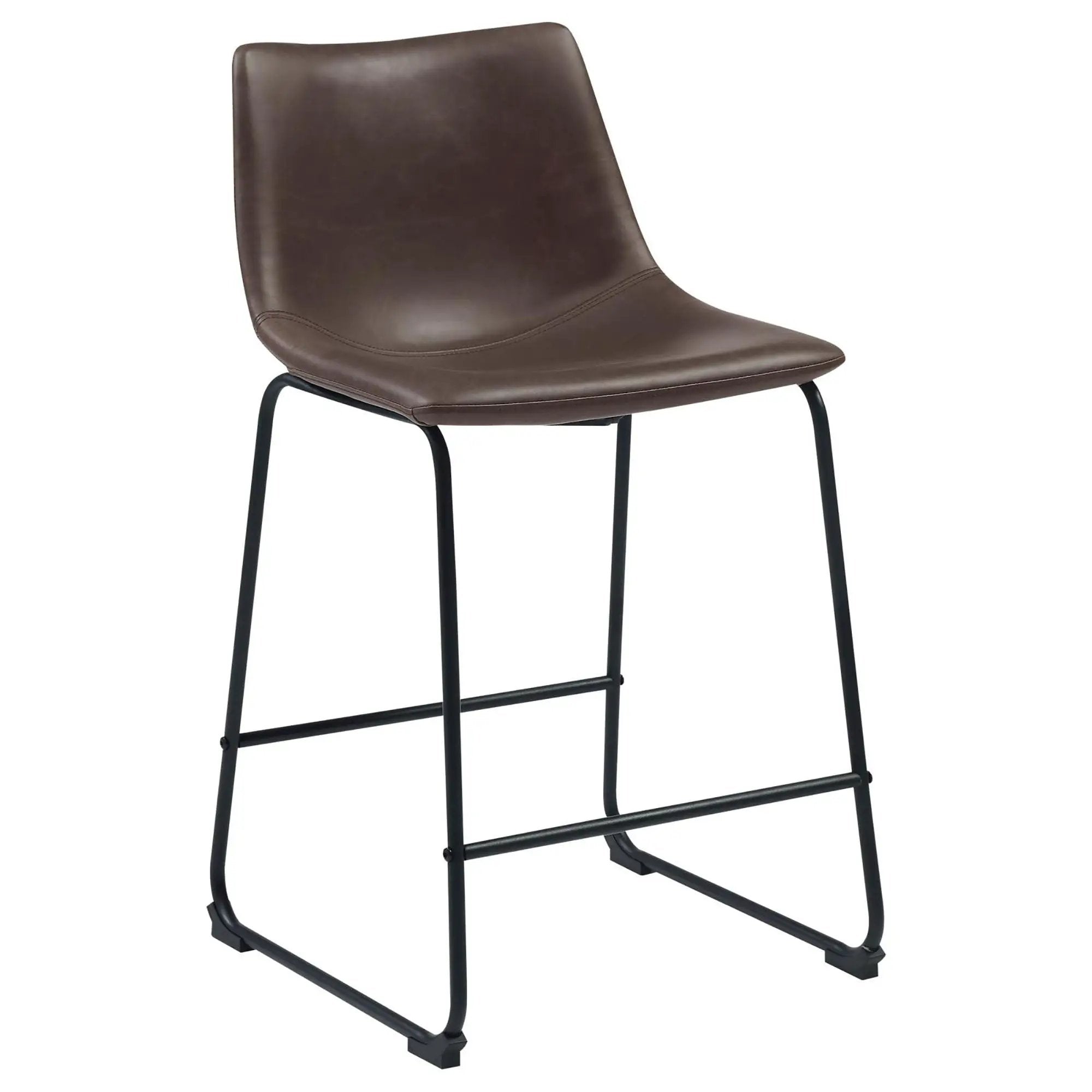 Armless Counter Height Stools (Set of 2) - Brown by HouseOfZazla