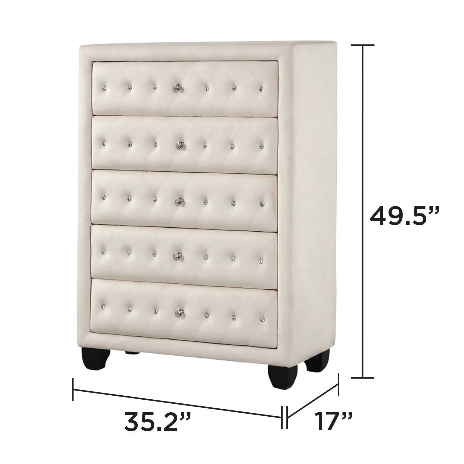 Sophia - 5 Drawer Chest by HouseOfZazla
