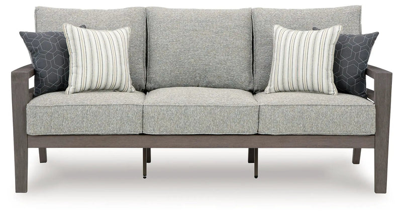 Hillside Barn - Sofa With Cushion - Gray / Brown by Unique Piece Furniture