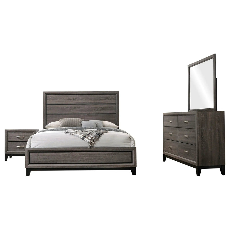 Watson Four-piece California King Bedroom Set Grey Oak by Unique Piece Furniture