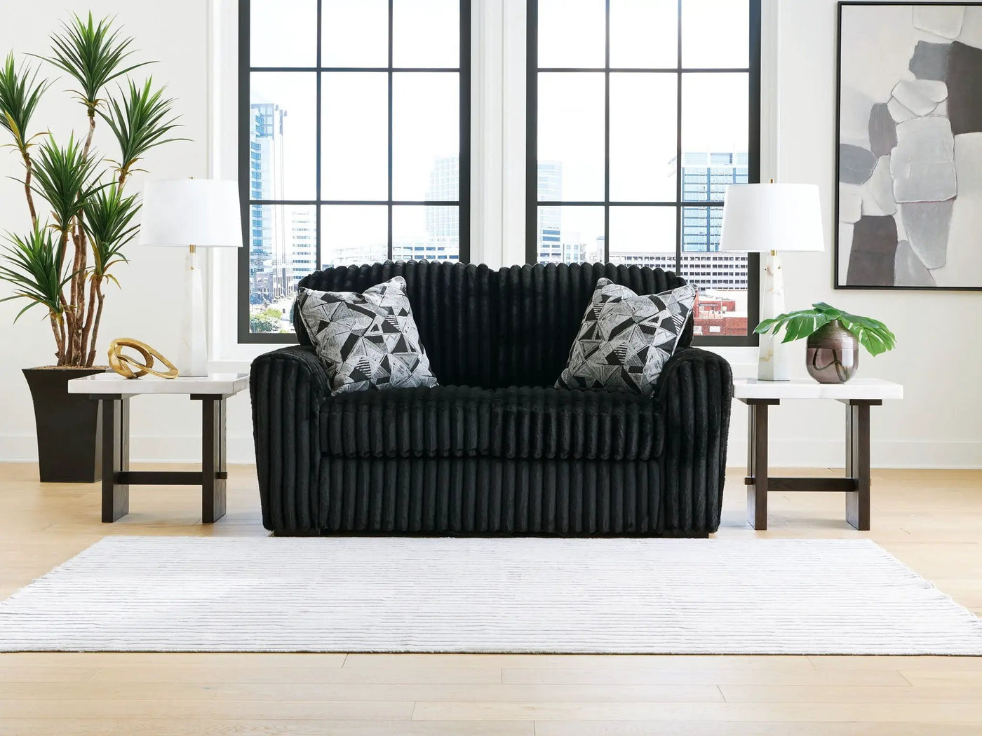 Midnight-Madness - Loveseat by Unique Piece Furniture