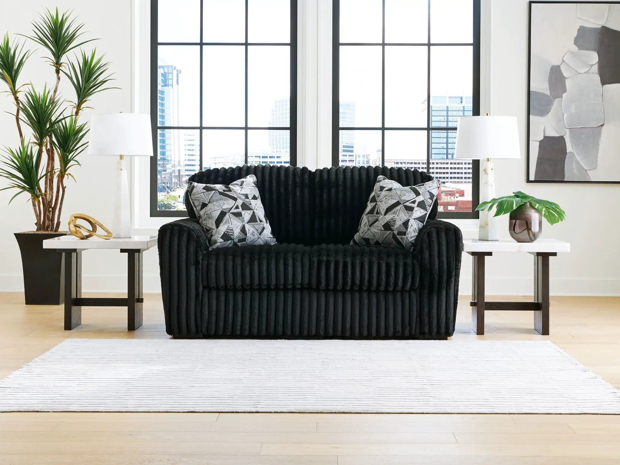 Midnight-Madness - Loveseat by Unique Piece Furniture