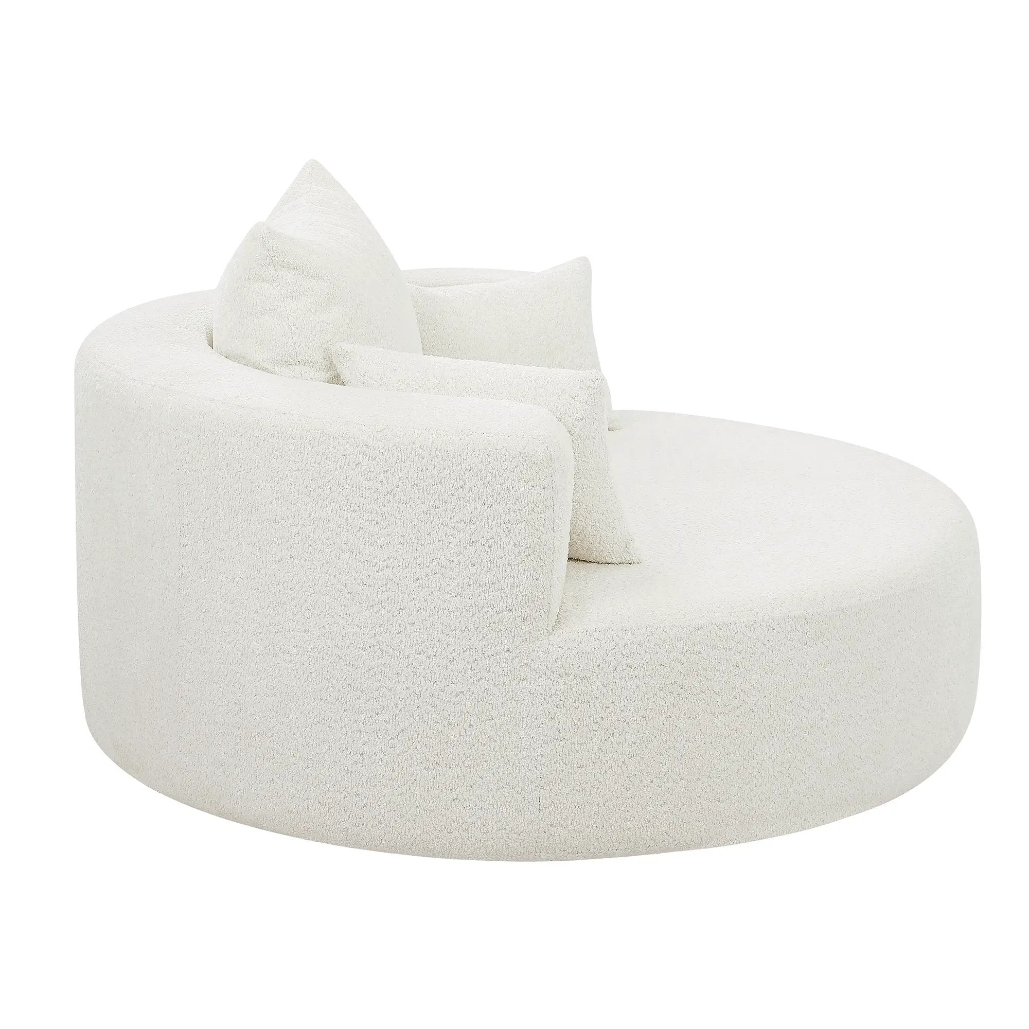 360° Swivel Chair Accent Barrel Chair With Removable Pillows by HouseOfZazla
