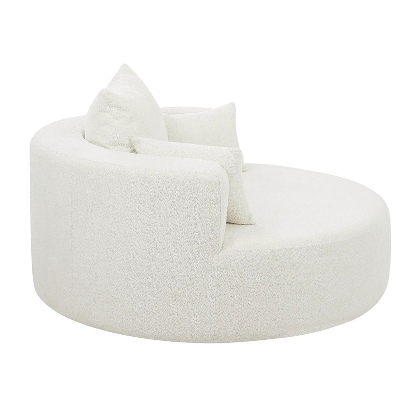 360° Swivel Chair Accent Barrel Chair With Removable Pillows by HouseOfZazla