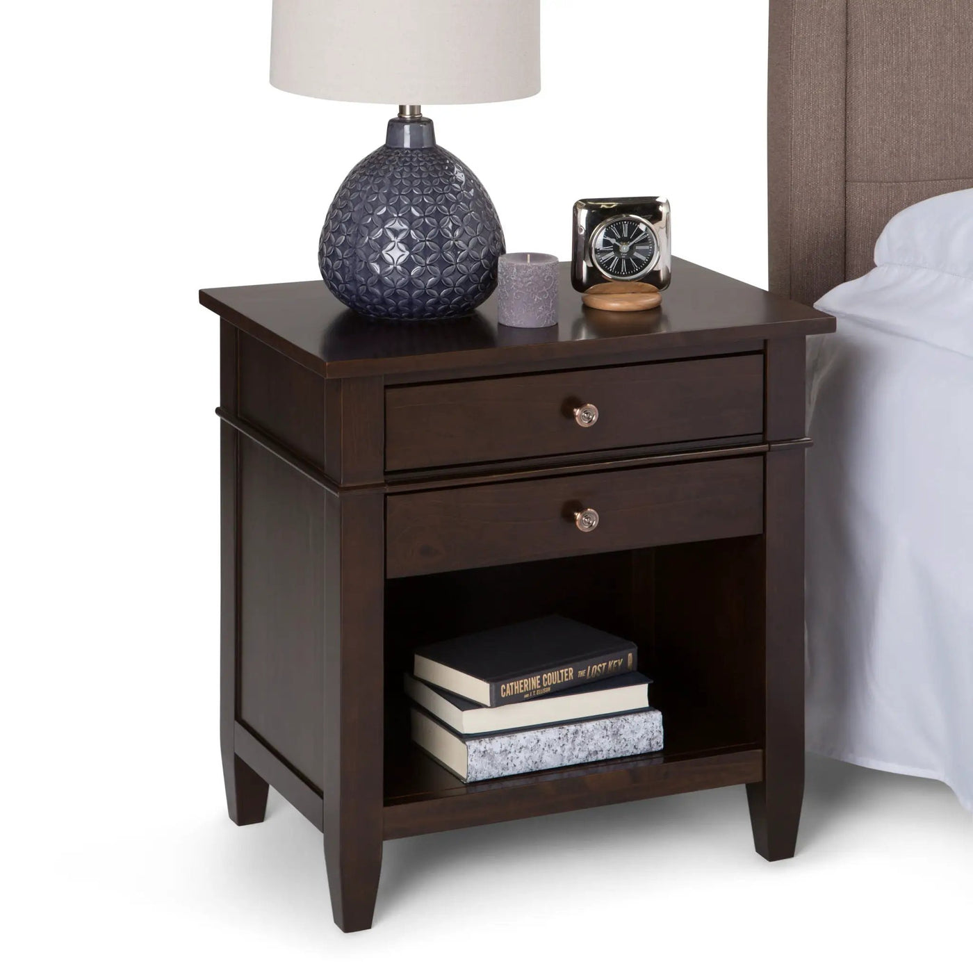 Carlton - Bedside Table, Handcrafted by HouseOfZazla