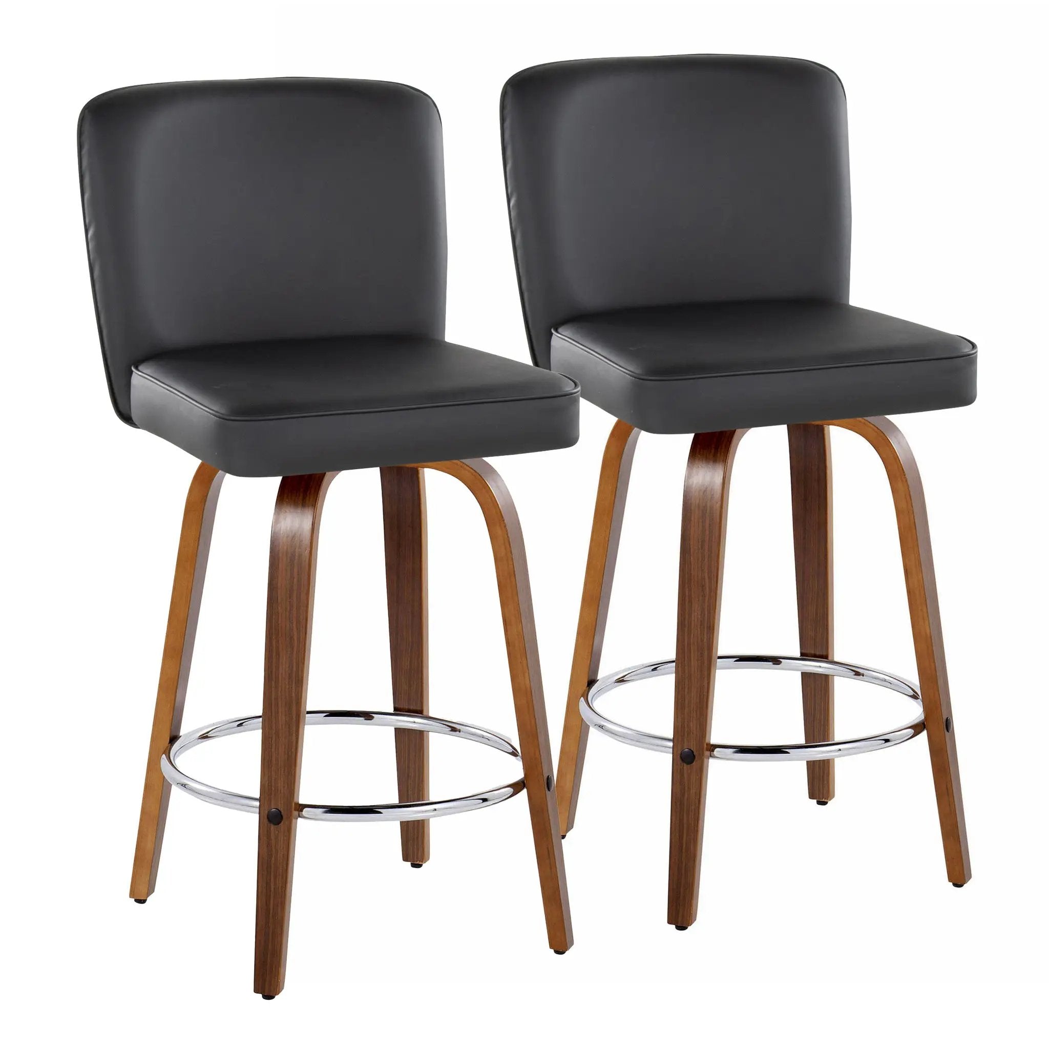 26" Contemporary Fixed-Height Counter Stool with Swivel by HouseOfZazla