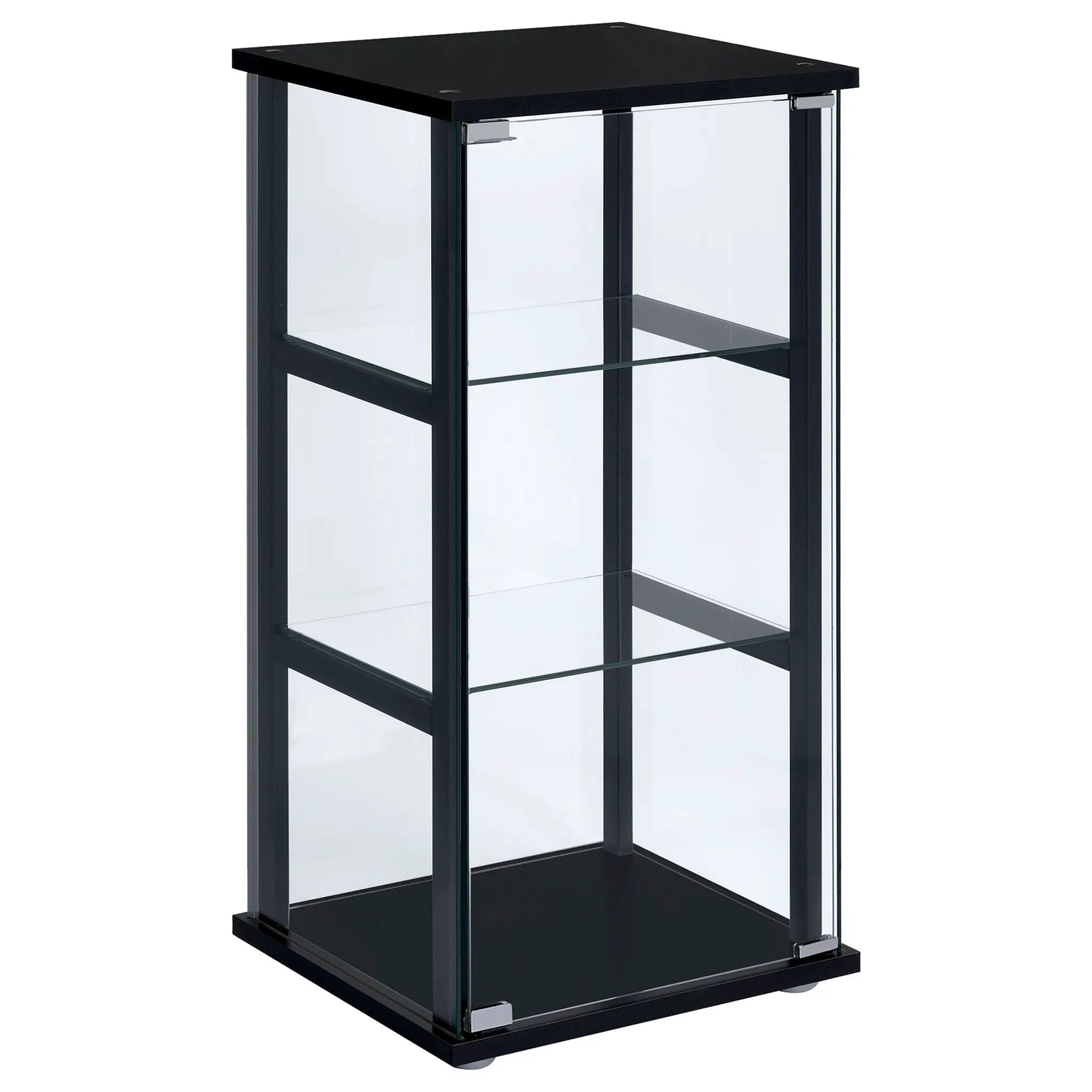 Callie - 3 Shelf Curio Cabinet - Black by HouseOfZazla