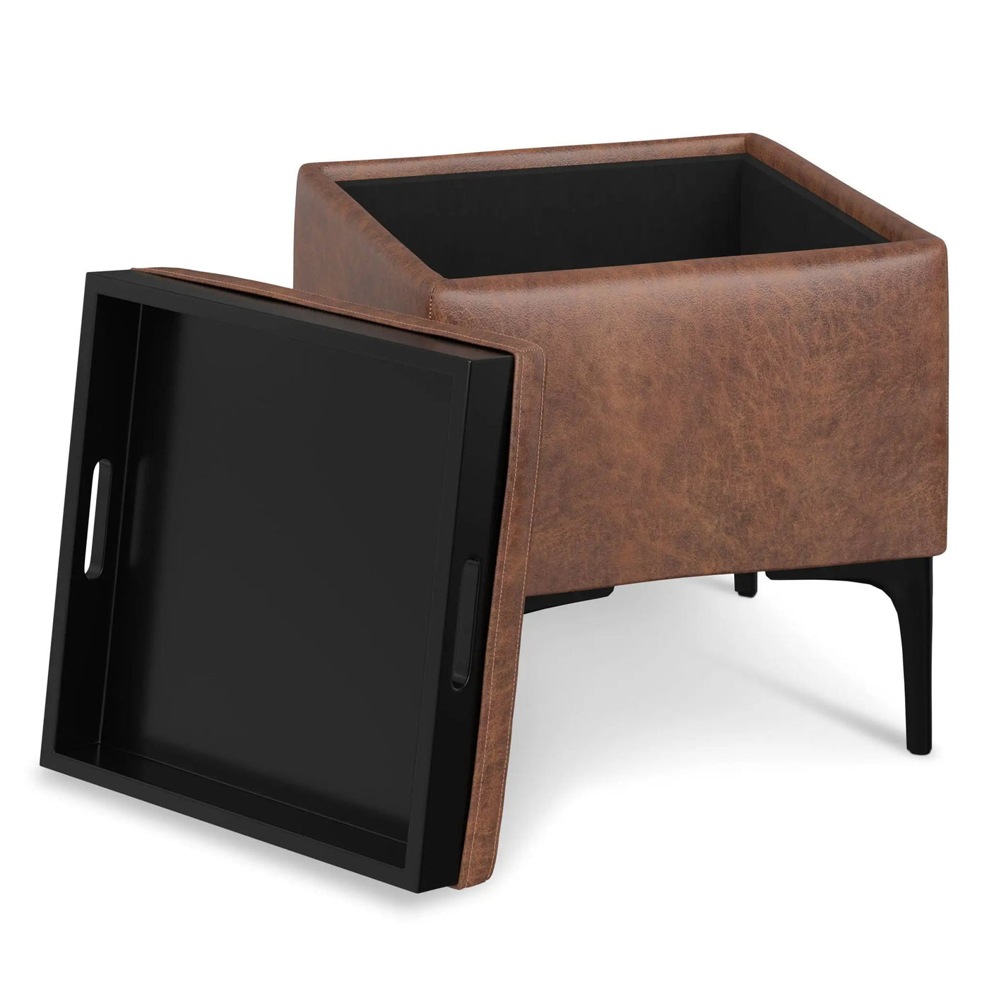 Natasha - Multifunctional Storage Ottoman With Tray by HouseOfZazla