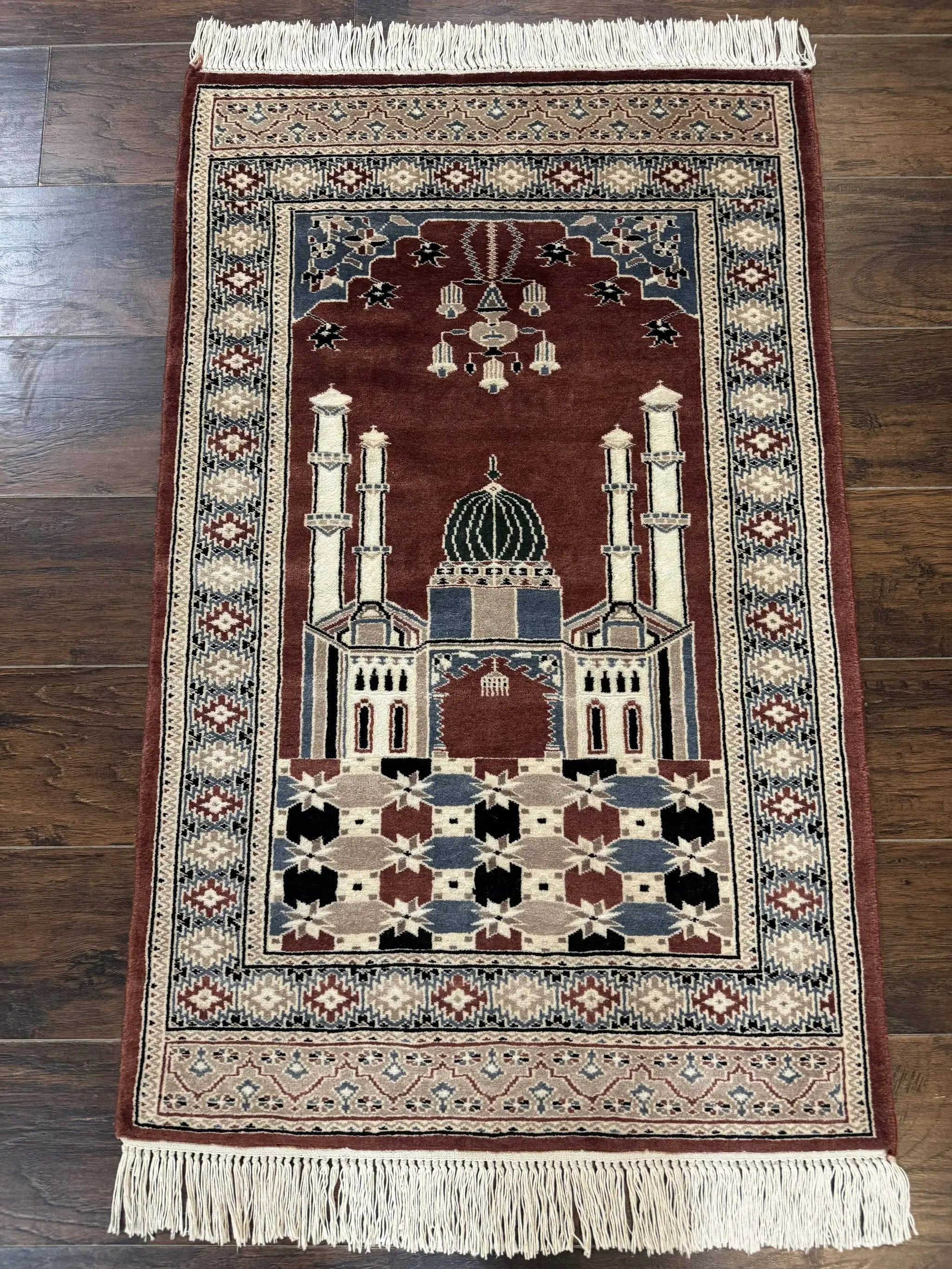 Small Pakistani Bokhara Prayer Rug 2.7 x 4 by Jewel Rugs