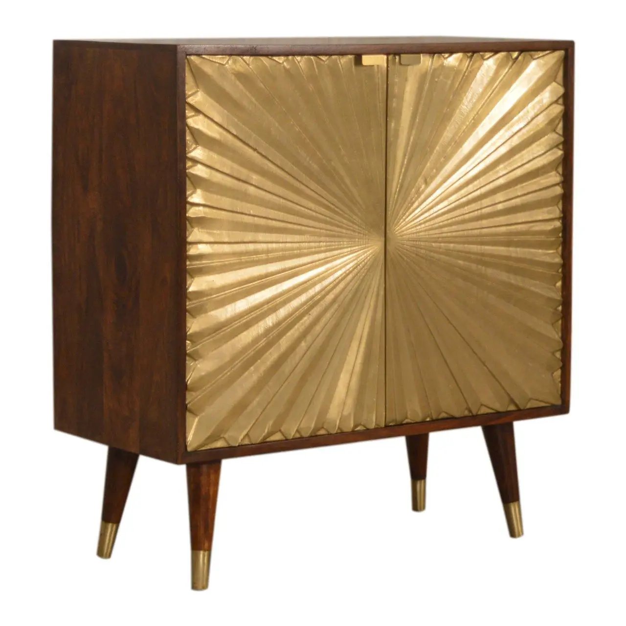 Manila - Cabinet - Gold / Brown by Unique Piece Furniture