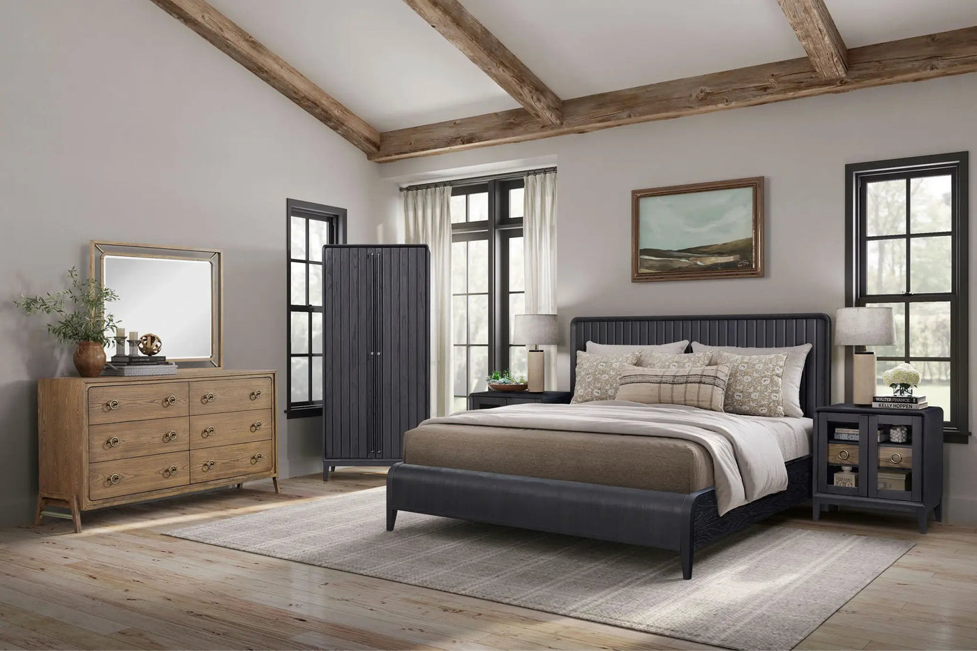 Waterfall Panel Bed & Design Elements by HouseOfZazla