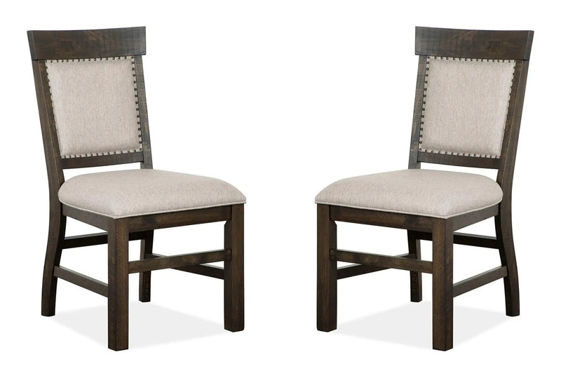 Bellamy - Dining Side Chair With Upholstered Seat & Back (Set of 2) - Peppercorn by Unique Piece Furniture