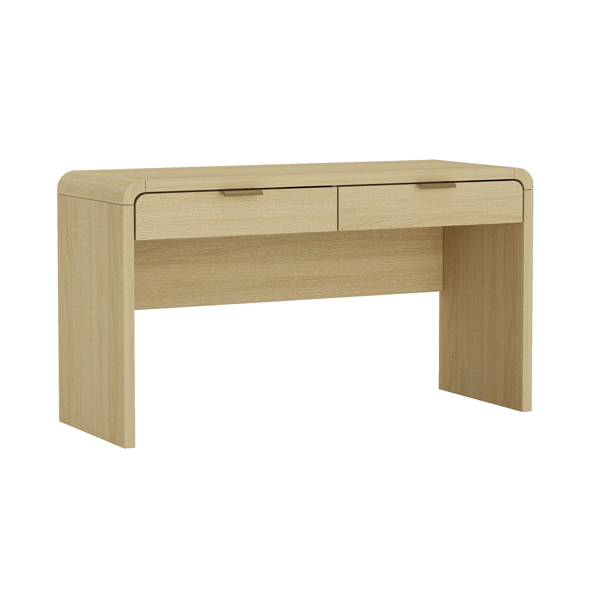 Grace - Office Desk With 2 Drawers - Oak by HouseOfZazla