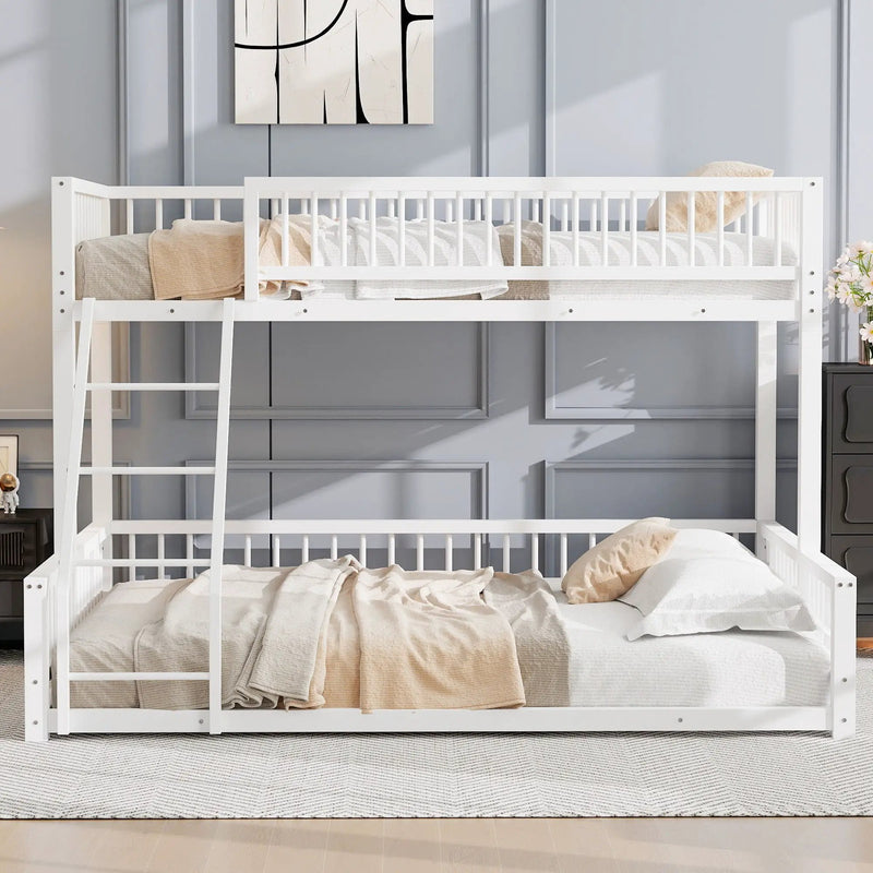 Bunk Bed With Ladder And Safety Guardrails by HouseOfZazla