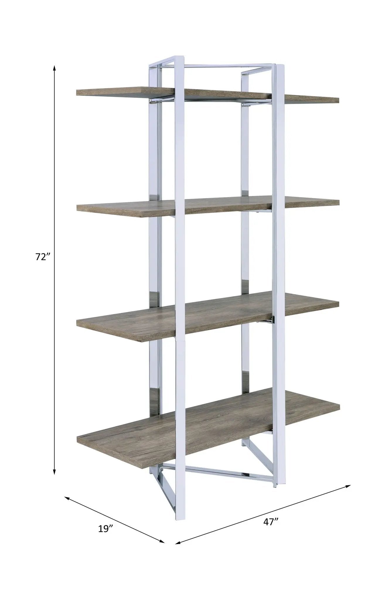 Libby - Bookshelf - Chrome by Unique Piece Furniture