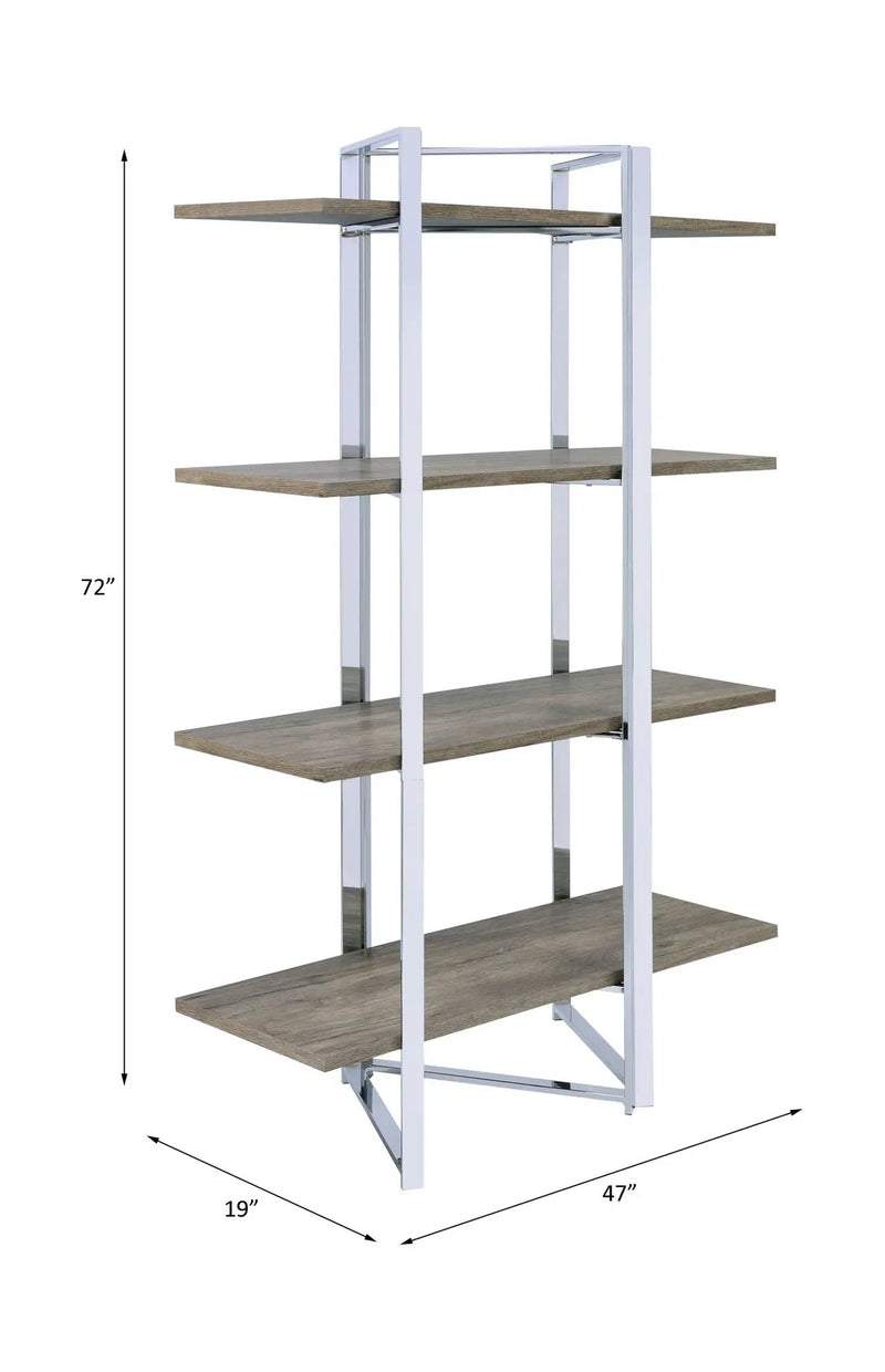 Libby - Bookshelf - Chrome by Unique Piece Furniture
