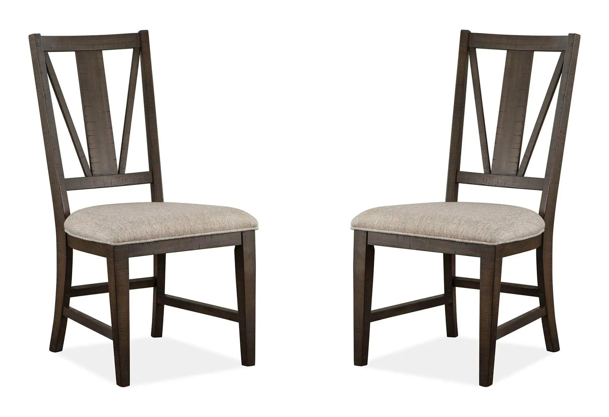 Westley Falls - Dining Side Chair With Upholstered Seat (Set of 2) - Graphite by Unique Piece Furniture