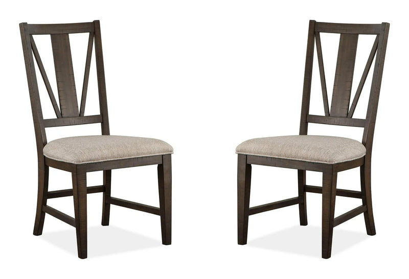 Westley Falls - Dining Side Chair With Upholstered Seat (Set of 2) - Graphite by Unique Piece Furniture