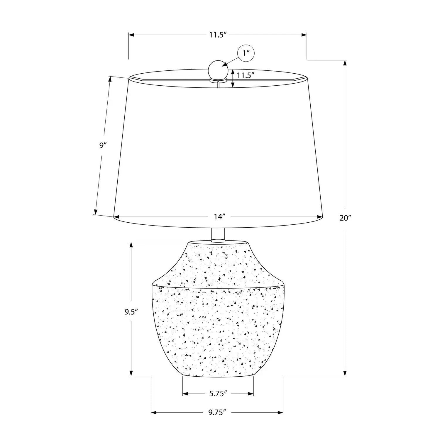 Lighting, Modern Table Lamp, Concrete - Cream by Unique Piece Furniture