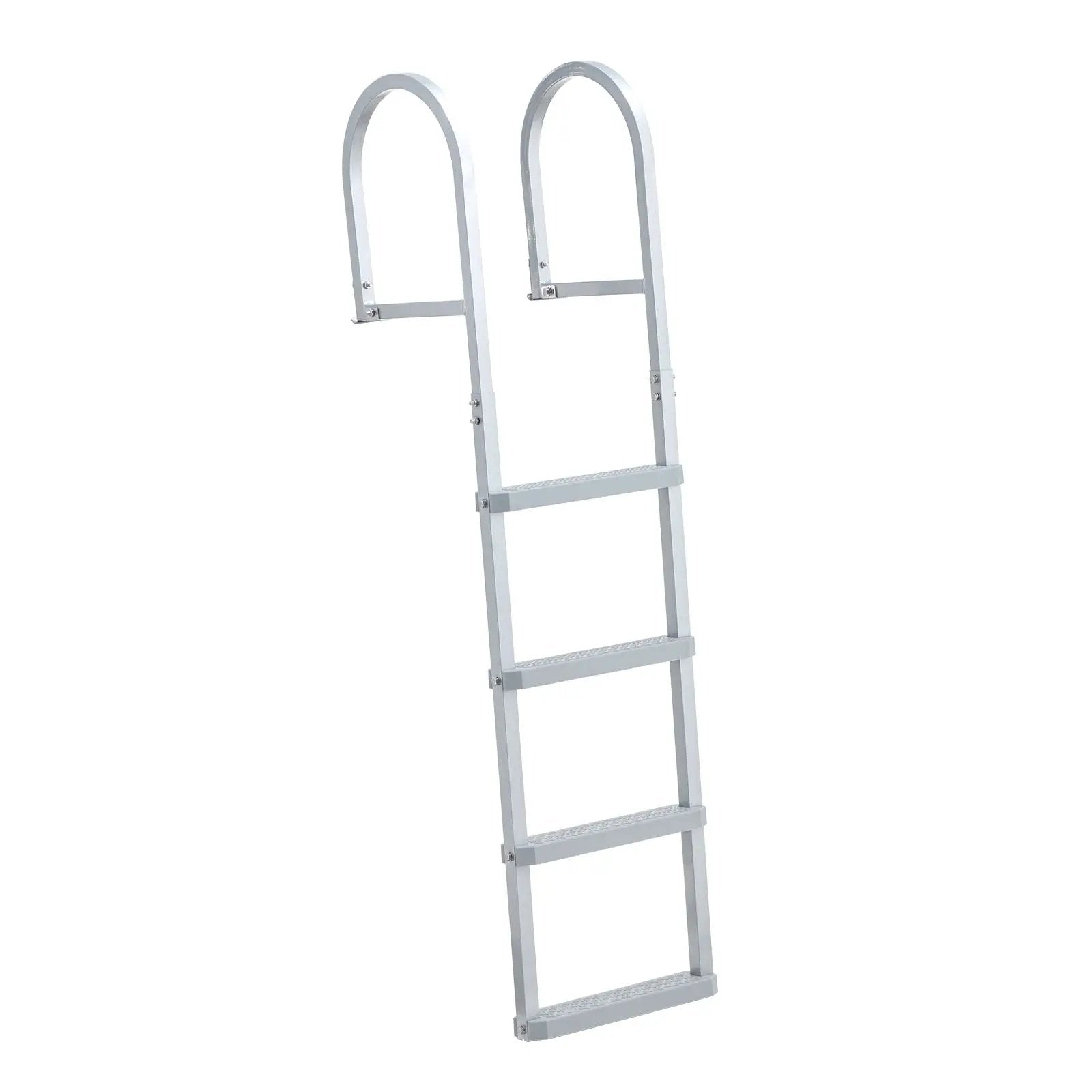 Removable Dock Ladder, 4 Steps, Aluminum Alloy Pontoon Boat Swim Ladder by HouseOfZazla