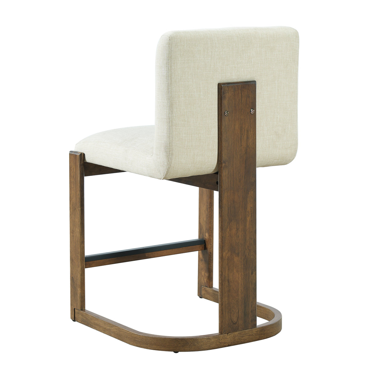 Modern Bar Stools Set of 2, 24" Solid Wood Counter Height Barstools, photo 9 of 9