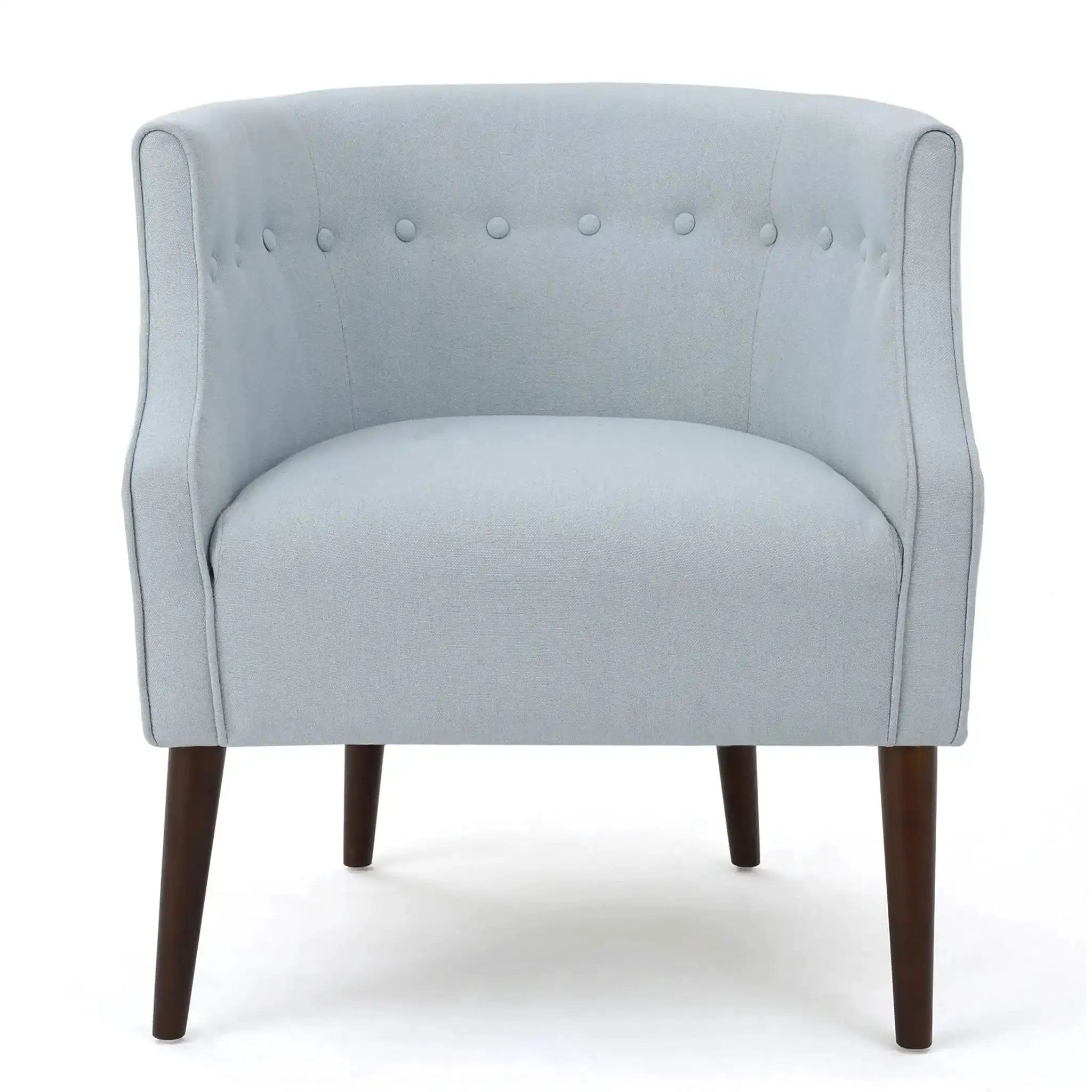 Contemporary Upholstered Club Chair With Button Tufting by HouseOfZazla