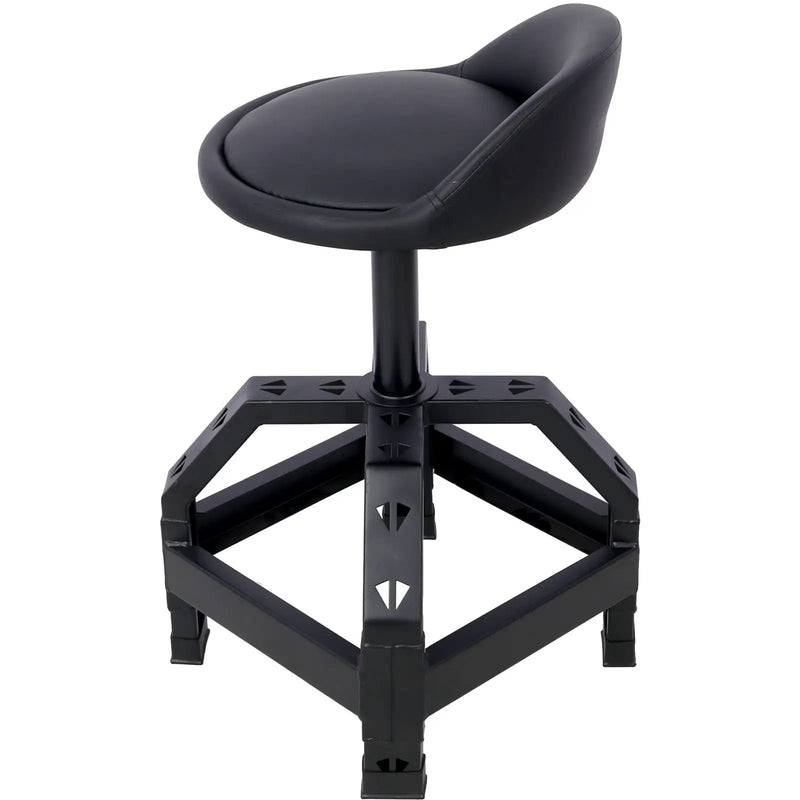Pneumatic 360 Degree Swivel Stool, Mechanics Rolling Creeper Seat, Heavy Duty Mechanics Stool by HouseOfZazla
