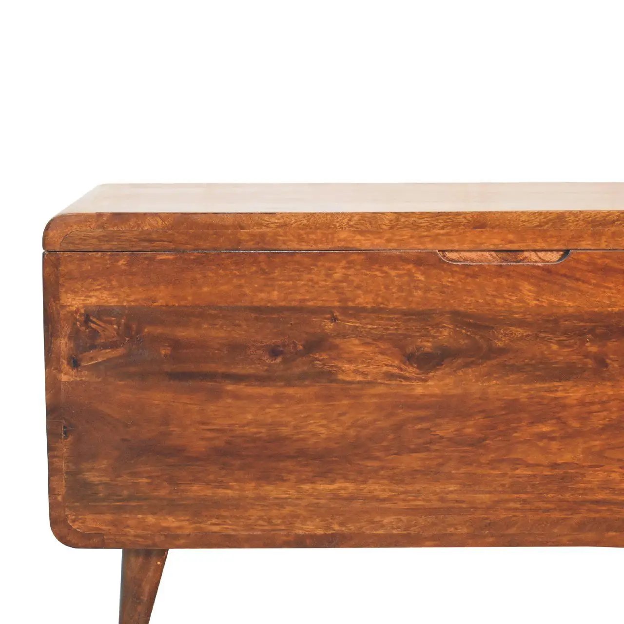 Curved Blanket Box - Chestnut by HouseOfZazla