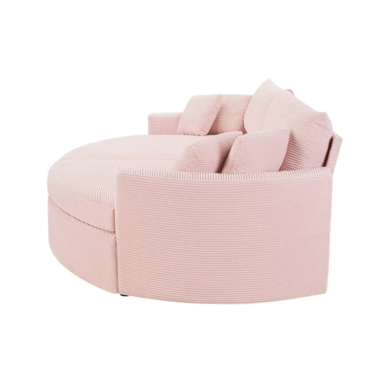 Oversized Double Chaise Lounge Sofa With USB Ports