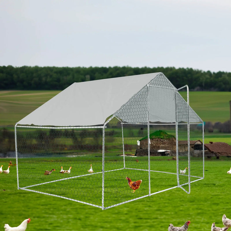 Outdoor Chicken Coop Metal Big Space by HouseOfZazla