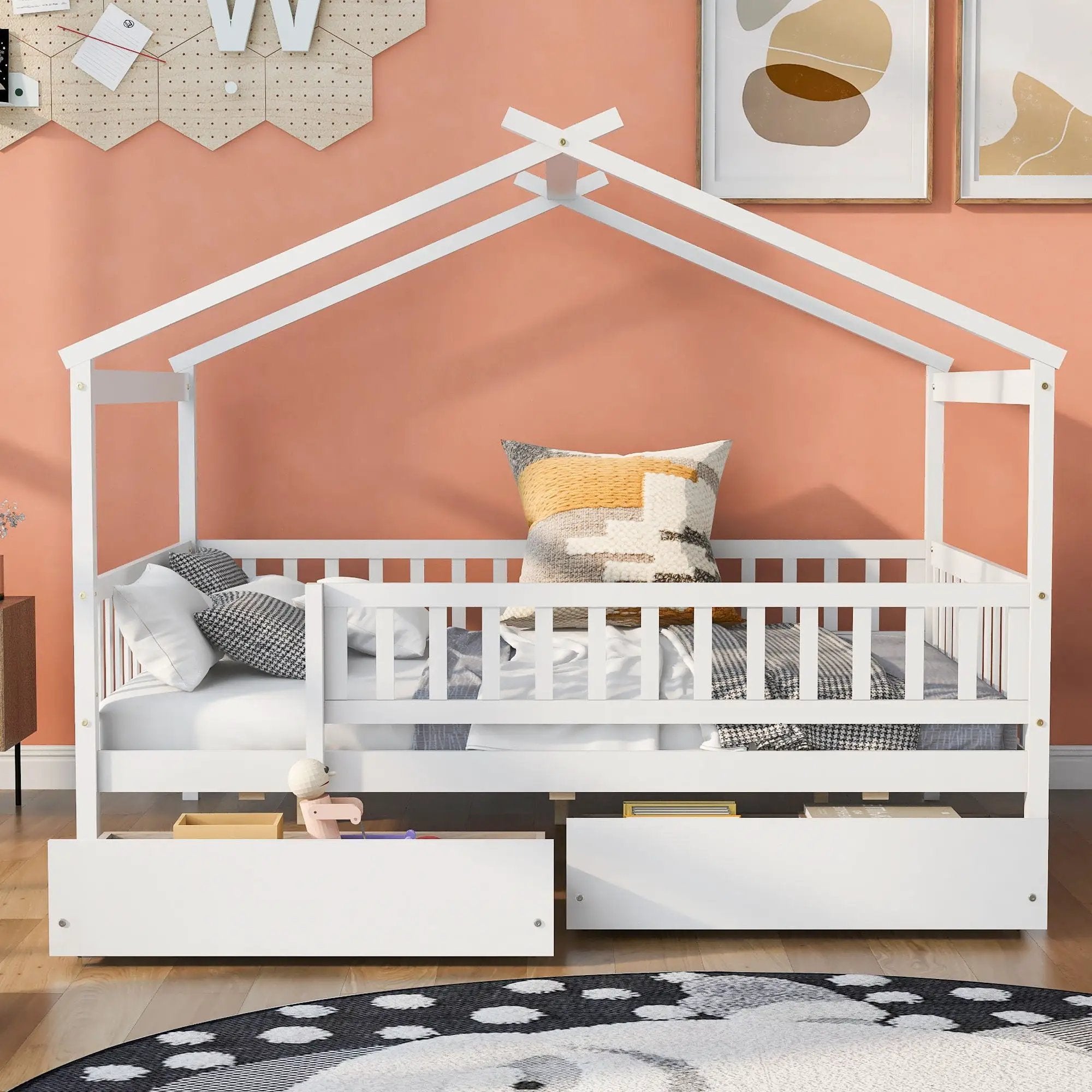 House Bed With 2 Drawers by HouseOfZazla