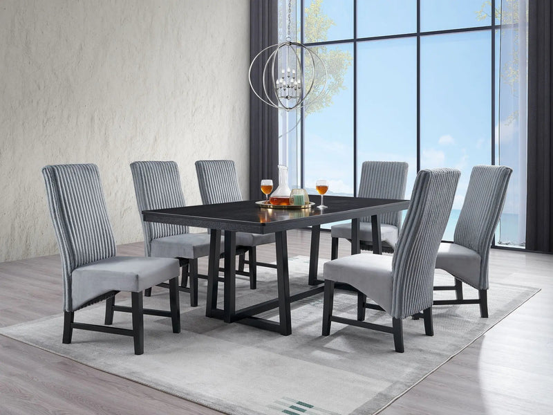 Kini - 7 Pieces Dining Room Set - Black by Unique Piece Furniture
