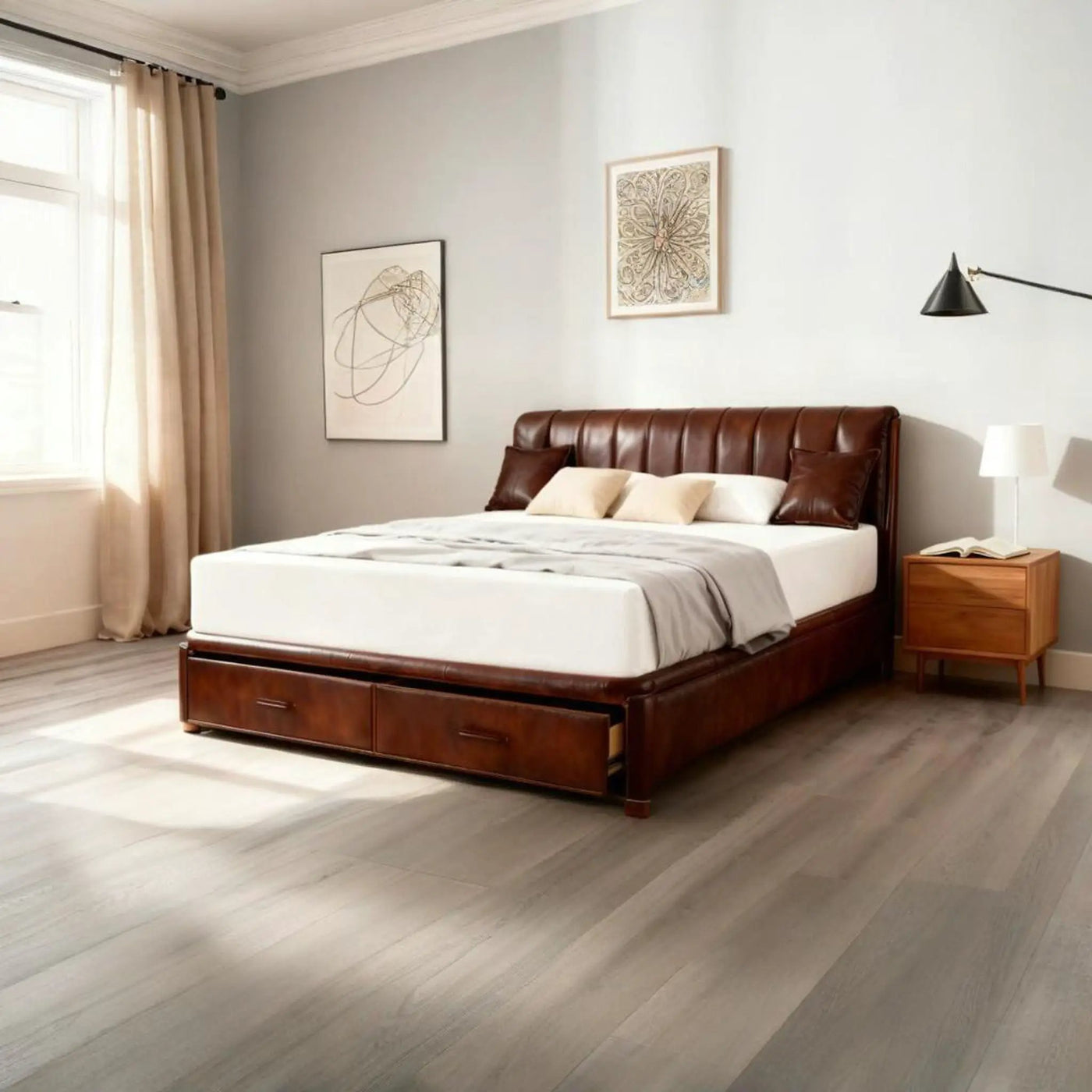 6" Tea Memory Foam Mattress In Box, Fiberglass Free by HouseOfZazla