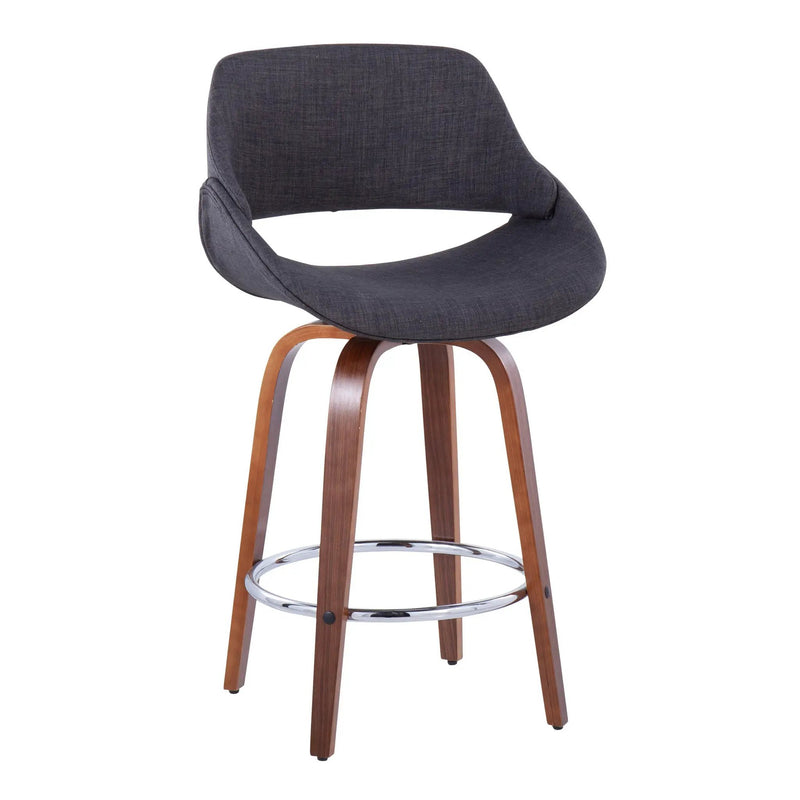 26" Mid-Century Modern Fixed-Height Counter Stool by HouseOfZazla