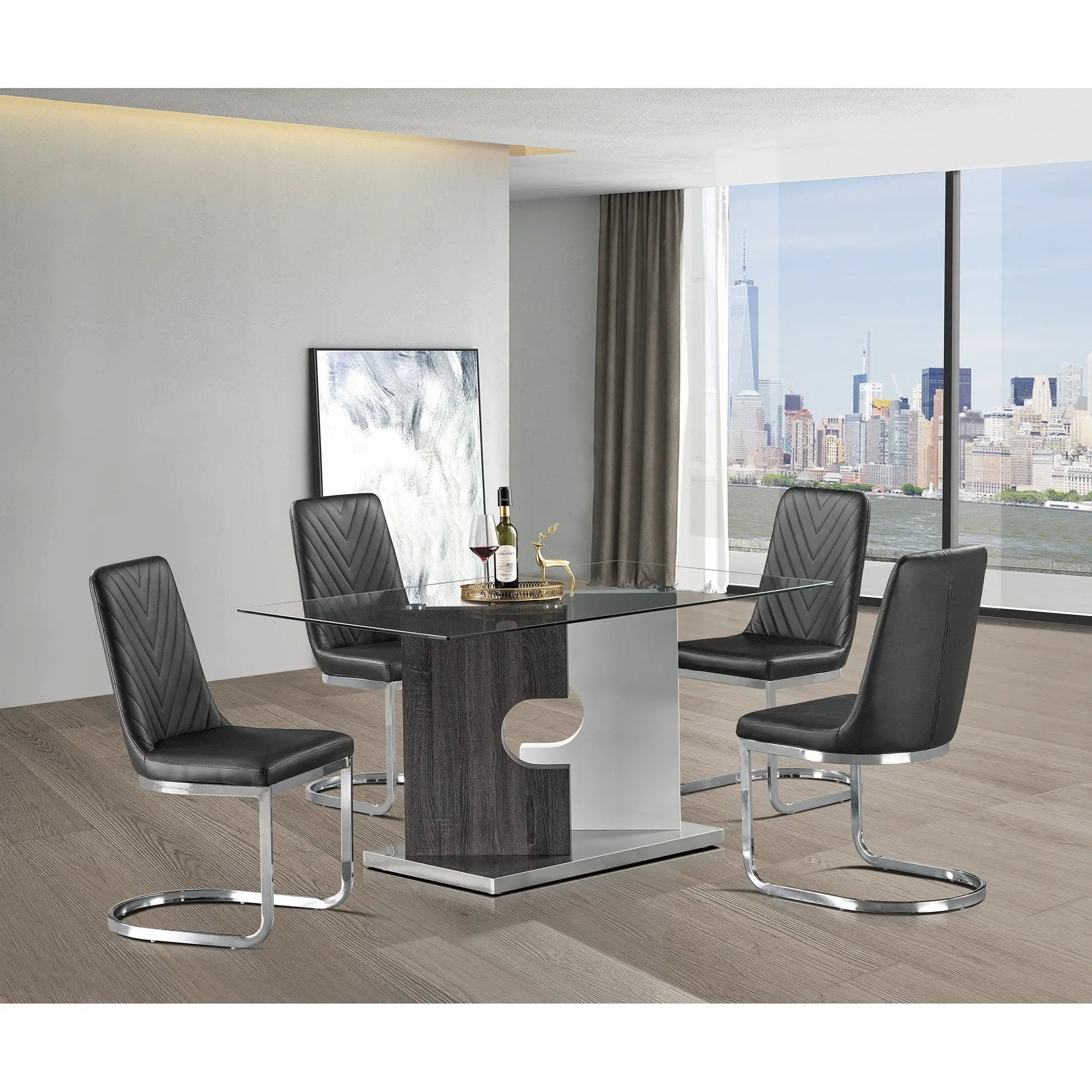 Iris - Dining Table - Gray by Unique Piece Furniture