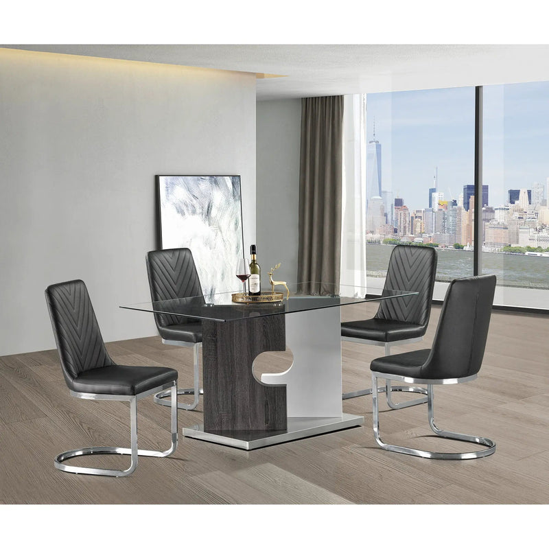 Iris - Dining Table - Gray by Unique Piece Furniture