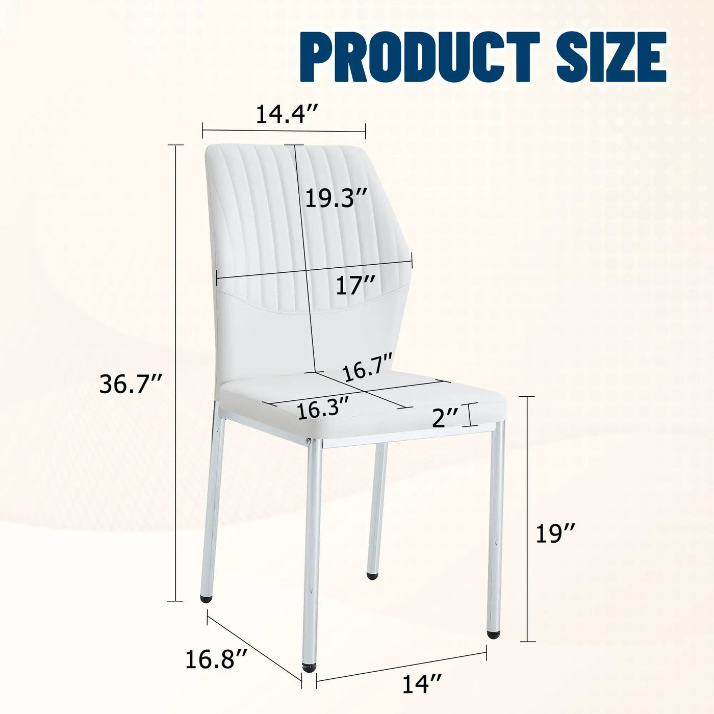 Luxury Simple High Resilience Dining Chair With Metal Legs by Unique Piece Furniture